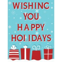 Wrap Up Holiday Sign
