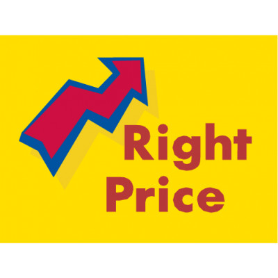 Arrow Right Price Sign