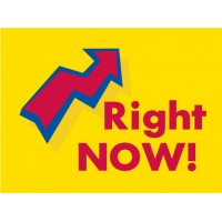 Arrow Right Now Sign