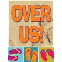 Flip Flopped Over Us Sign
