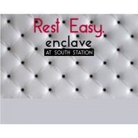 Tufted White Headboard Graphic