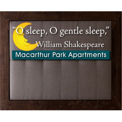 Wood and Fabric Headboard Graphic