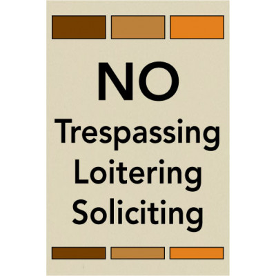 Cutting Edge Brown Tones Sign