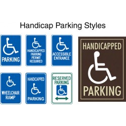Custom Handicap Parking Signs