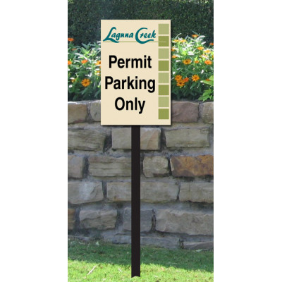 Custom Permit Parking Only Sign