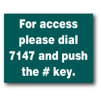 Acrylic Keypad Sign