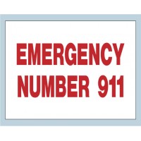 Emergency 911 Sign