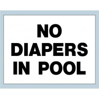 No Diapers Sign