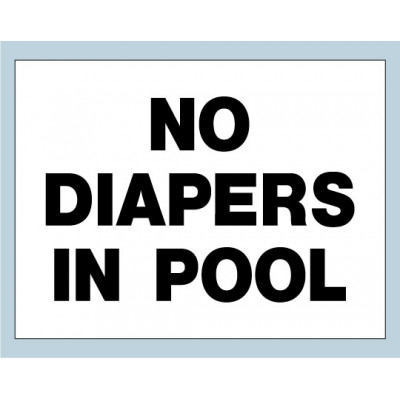 No Diapers Sign