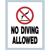 Universal No Diving Sign