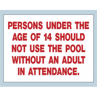 Adult Supervision Sign