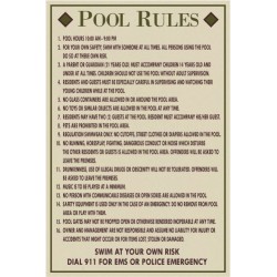 Custom No Lifeguard Sign