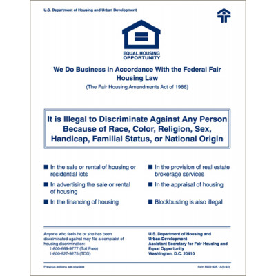 Fair Housing Sign