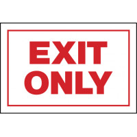 Exit Only Gate Sign
