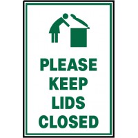 Keep Lid Closed Sign