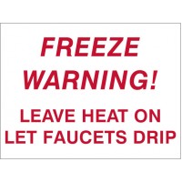 Basic Freeze Warning Sign 