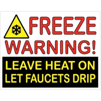 Freeze Warning Sign 