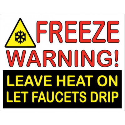 Freeze Warning Sign 