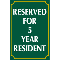 Green Long Term Sign