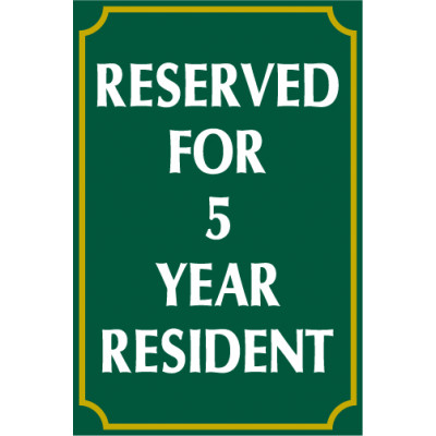 Green Long Term Sign