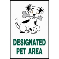 Designated Pet Area Sign
