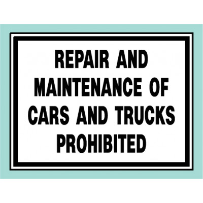 Repair Of Cars Sign
