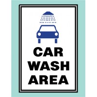 Car Wash Area Sign