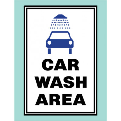Car Wash Area Sign