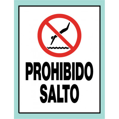 Spanish Universal No Diving Sign