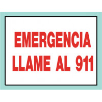 Spanish Emergency 911 Sign