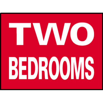 Big Ole Red Two Bedroom Sign