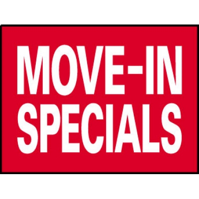 Big Ole Red Move In Specials Sign