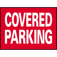Big Ole Red Covered Parking Sign