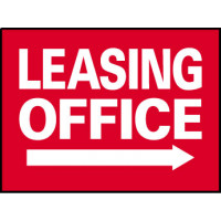 Big Ole Red Leasing Office Sign