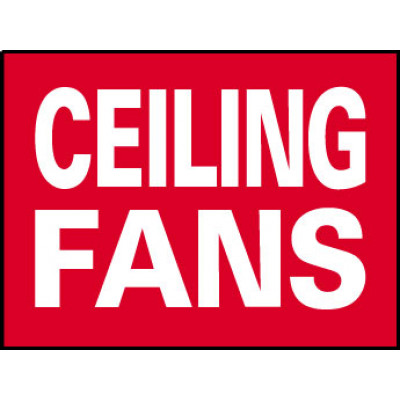Big Ole Red Ceiling Fans Sign