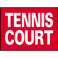 Big Ole Red Tennis Court Sign