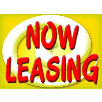 Bright and Bold Now Leasing Sign