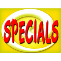 Bright and Bold Specials Sign