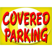 Bright and Bold Covered Parking Sign