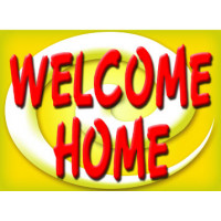 Bright and Bold Welcome Home Sign