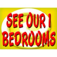 Bright and Bold See 1 Bedroom Sign