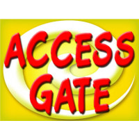 Bright and Bold Access Gate Sign