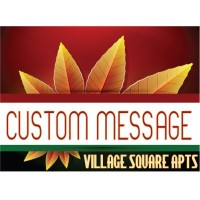 Burst Of Autumn Custom Message Sign