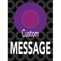 Focus Purple Big Circle Sign