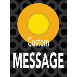Focus Yellow Big Circle Sign