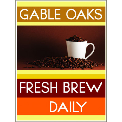 Fresh Approach Coffee Sign