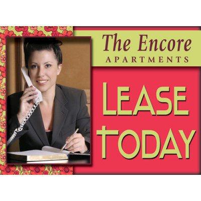 Orange Pedal Pusher Lease Sign
