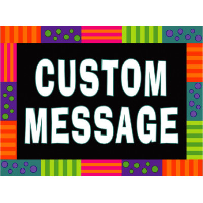 Party Favor Custom Message