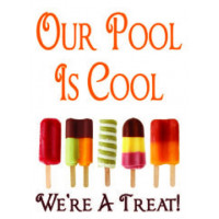 Popsicles Cool Pool Sign