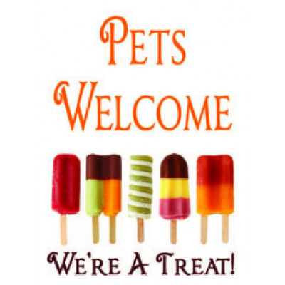 Popsicles Pets Welcome Sign